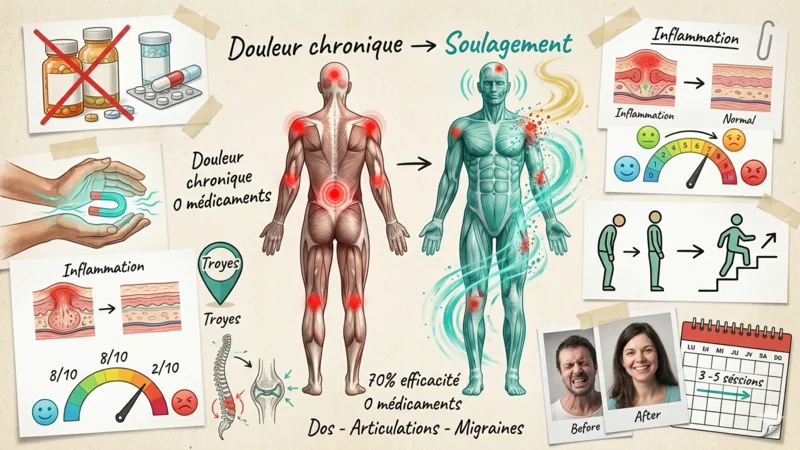 Douleurs chroniques magnétiseur Troyes soulage